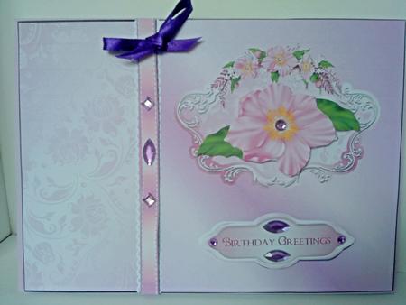 Birthday Roses with Decoupage Quick Card by Belinda Ellingham