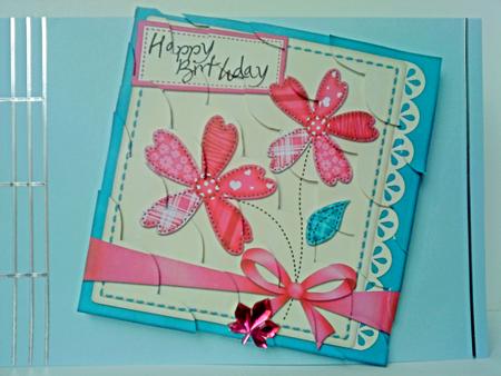 8 x 8 Patchwork Flowers N Lace Scalloped Corner Kit by Belinda Ellingham