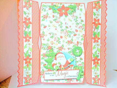 Believe in the Magic of Christmas Cracker Shaped Card by Belinda Ellingham