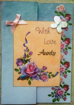 With Love Flowers Fold Back Sheet by Belinda Ellingham