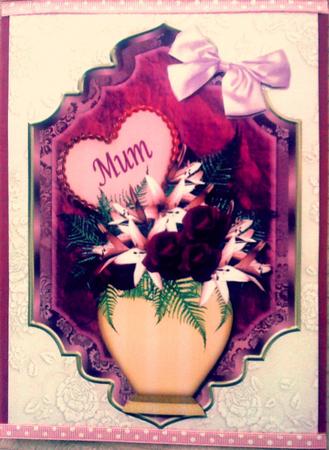 Vase of Flowers for Mum A4 by Belinda Ellingham