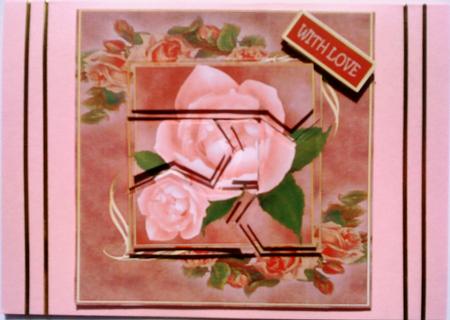 Pale Pink Rose Spiral Panels by Belinda Ellingham