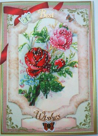 Lovely Red and Pink Roses on a Lovely Frame . by Belinda Ellingham