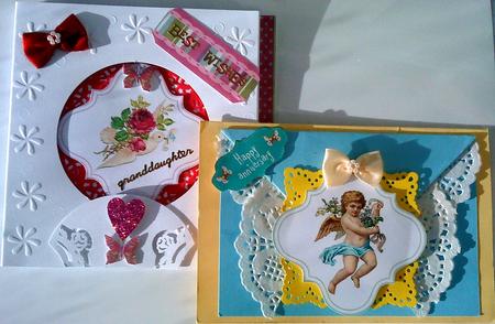 Cherubs & Doves Floral Vintage Gift Tags by Belinda Ellingham