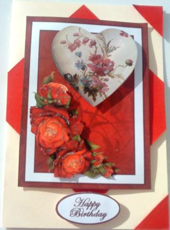 China Rose with Red Roses by Belinda Ellingham