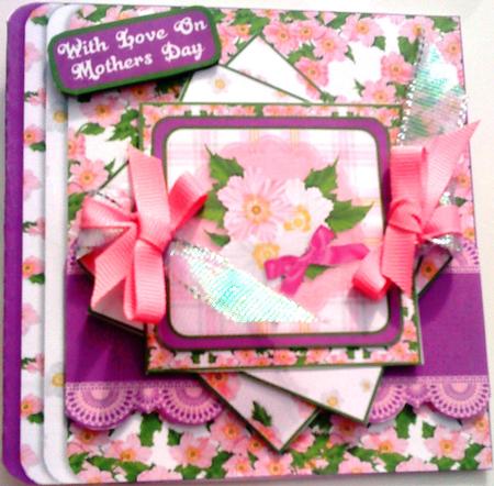 Mothers Day Dogroses Ribbon Topper Minikit by Belinda Ellingham