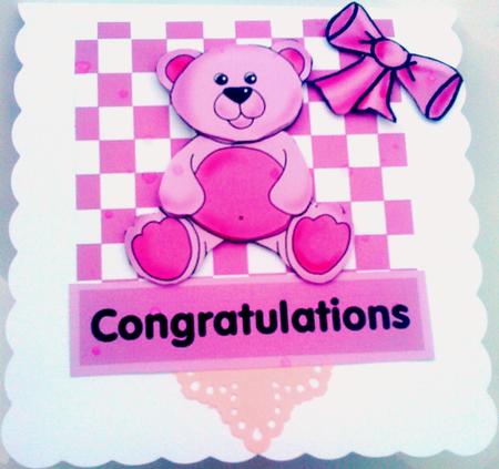 It's a Girl-congratulations by Belinda Ellingham