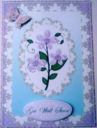 Sweet Flowers Various Occasions Card Front 2 by Belinda Ellingham