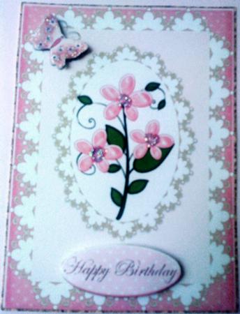 Sweet Flowers Various Occasions Card Front 1 by Belinda Ellingham