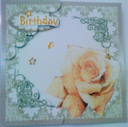 Tender Rose Folded Card with Quadro Stacker Layers 3 by Belinda Ellingham