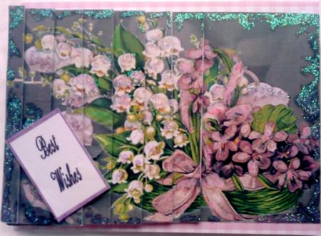 Lily of the Valley with Violets Side Stacker by Belinda Ellingham
