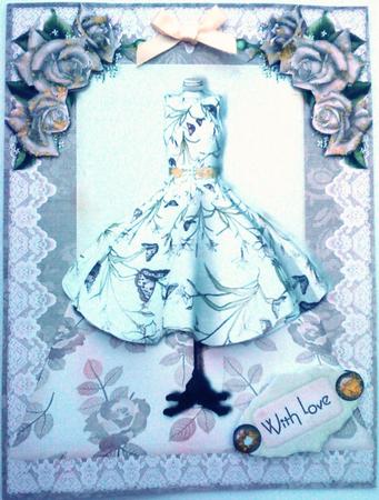 Card Topper Lady 4 by Belinda Ellingham