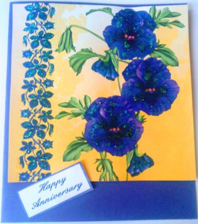 Blue Pansies by Belinda Ellingham