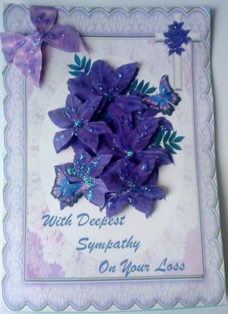 A5 Sympathy Card by Belinda Ellingham