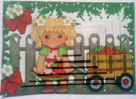 Little Strawberry Girl in the Garden Pyramids by Belinda Ellingham