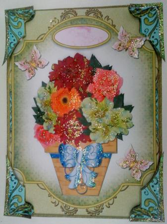 Flowers Various Occasions Large Card Front 2 by Belinda Ellingham