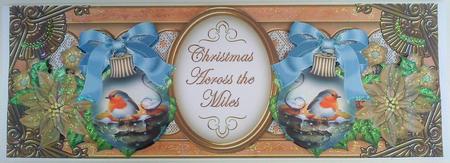 Blue Robin Bauble Across the Miles Large Dl Topper by Belinda Ellingham