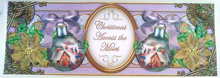 Lilac House Bauble Across the Miles Large Dl Topper by Belinda Ellingham