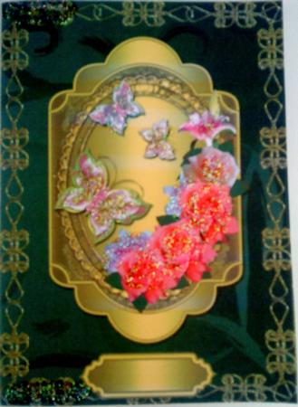Roses, Lilies & Butterflies Folded Card 9 by Belinda Ellingham