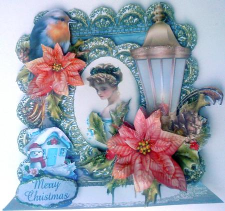 Vintage Christmas Shaped Card Mini Kit by Belinda Ellingham