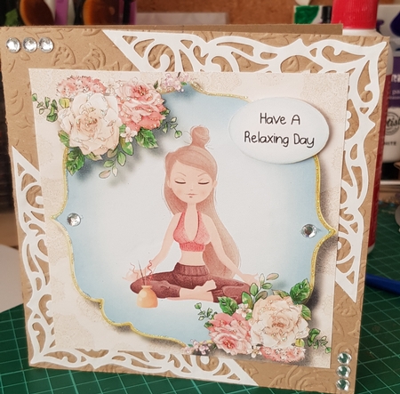 Relax With Yoga 2 8x8 by Belinda Rainsley