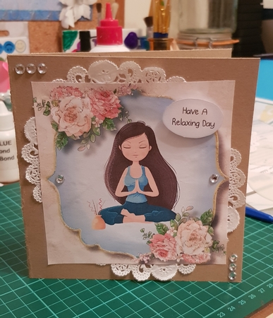 Relax With Yoga 8x8 by Belinda Rainsley