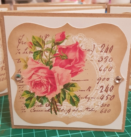 Vintage Floral Card Toppers by Belinda Rainsley