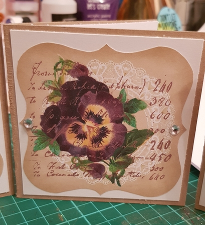 Vintage Floral Card Toppers by Belinda Rainsley