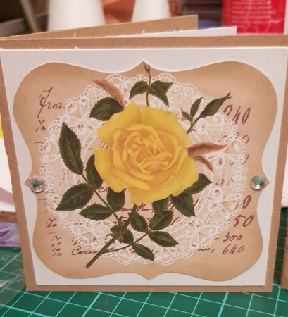 Vintage Floral Card Toppers by Belinda Rainsley