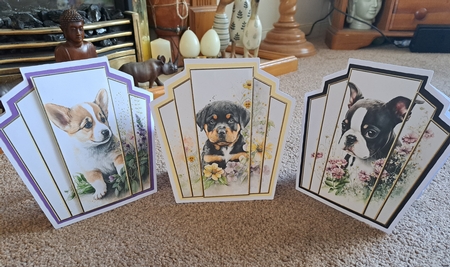 7x7 Art Deco Stacker - Corgi Pup by Belinda Rainsley