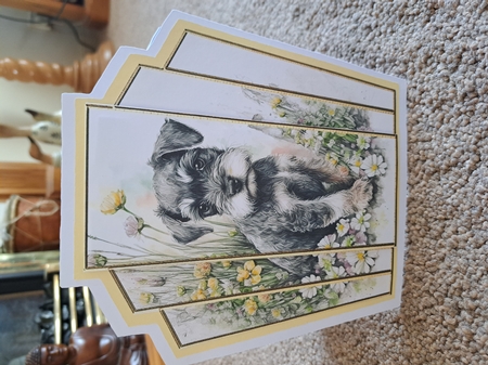 7x7 Art Deco Stacker - Schnauzer Pup by Belinda Rainsley