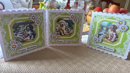 Pup by daisy bridge card front 2 by Belinda Rainsley