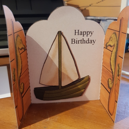Boat Nautical Male Birthday by Belinda Rainsley