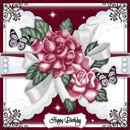 Christmas 5 Ribbon Wrap by Belinda Rub