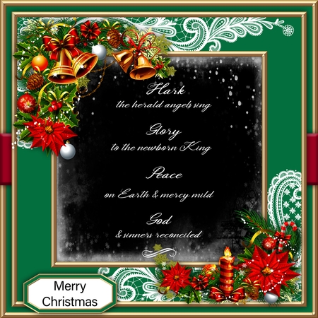 Lace Corners Frames Set 10 (Christmas Colors) by Belinda Rub