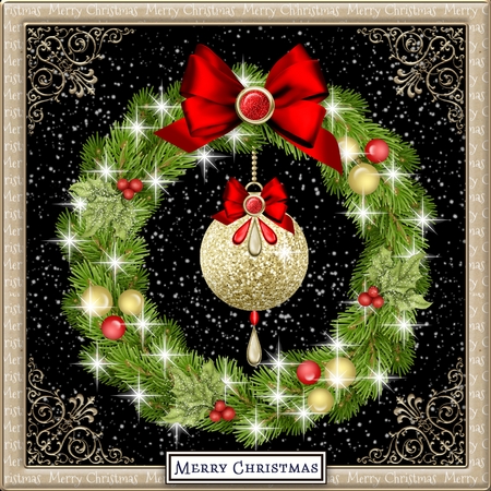 Bauble Wreath by Belinda Rub