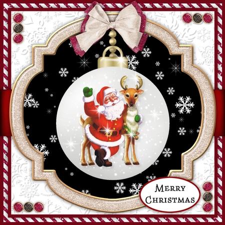 Santa Bauble by Belinda Rub