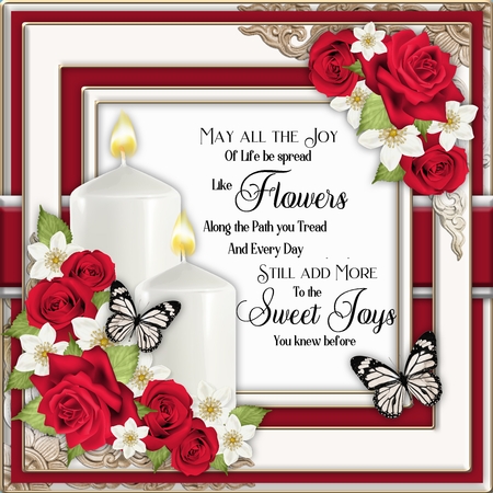Red Roses Candle Decoupage with 3 Bonus Papers by Belinda Rub