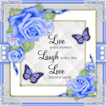Rose Floral Vignette by Belinda Rub