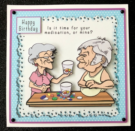 Is It Time For Your Medication Or Mine - Decoupage by Belinda Rub