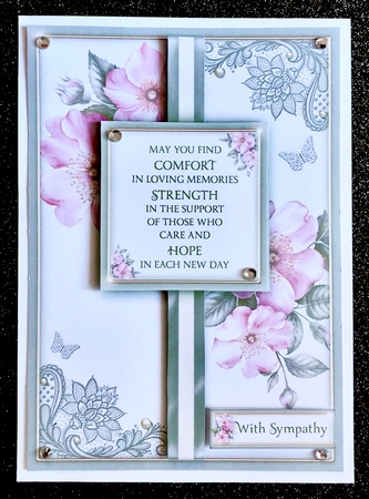 Meaningful Words - A5 Sympathy Magnolia  by Belinda Rub