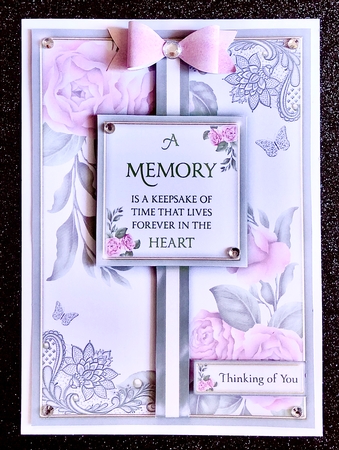 Meaningful Words - A5 Sympathy Peony by Belinda Rub