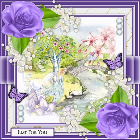 Corner Rose Set-roses Easter Morn by Belinda Rub