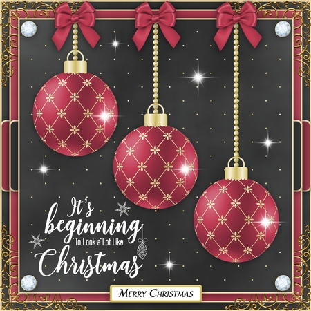 Dark Pink and Gold Bauble by Belinda Rub