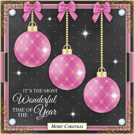 Pink and Gold Bauble by Belinda Rub