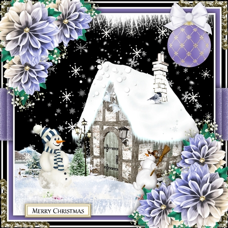 Purple and Gold Bauble by Belinda Rub