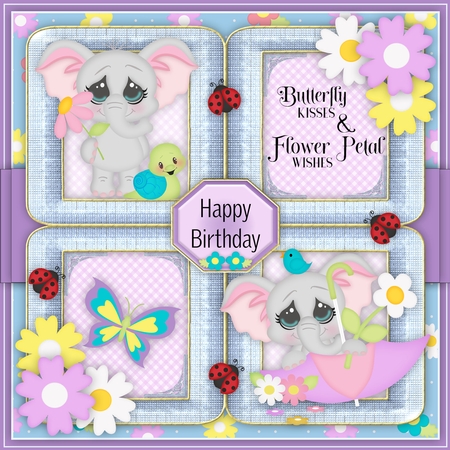 Frame Badge Set Square-Christmas Time by Belinda Rub