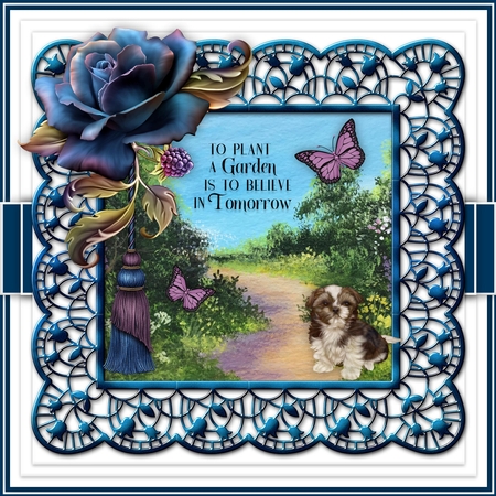 Country Path 2 Original art for designer resources or card toppers by Belinda Rub