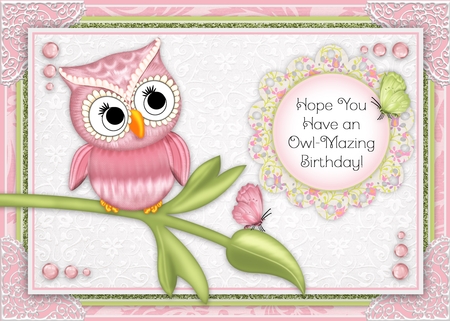 Spring Season THREE - Owl Graphics  by Belinda Rub