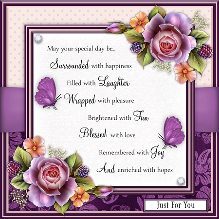 Wildflower Hues - Elegant Floral Style A4 Backgrounds by Belinda Rub